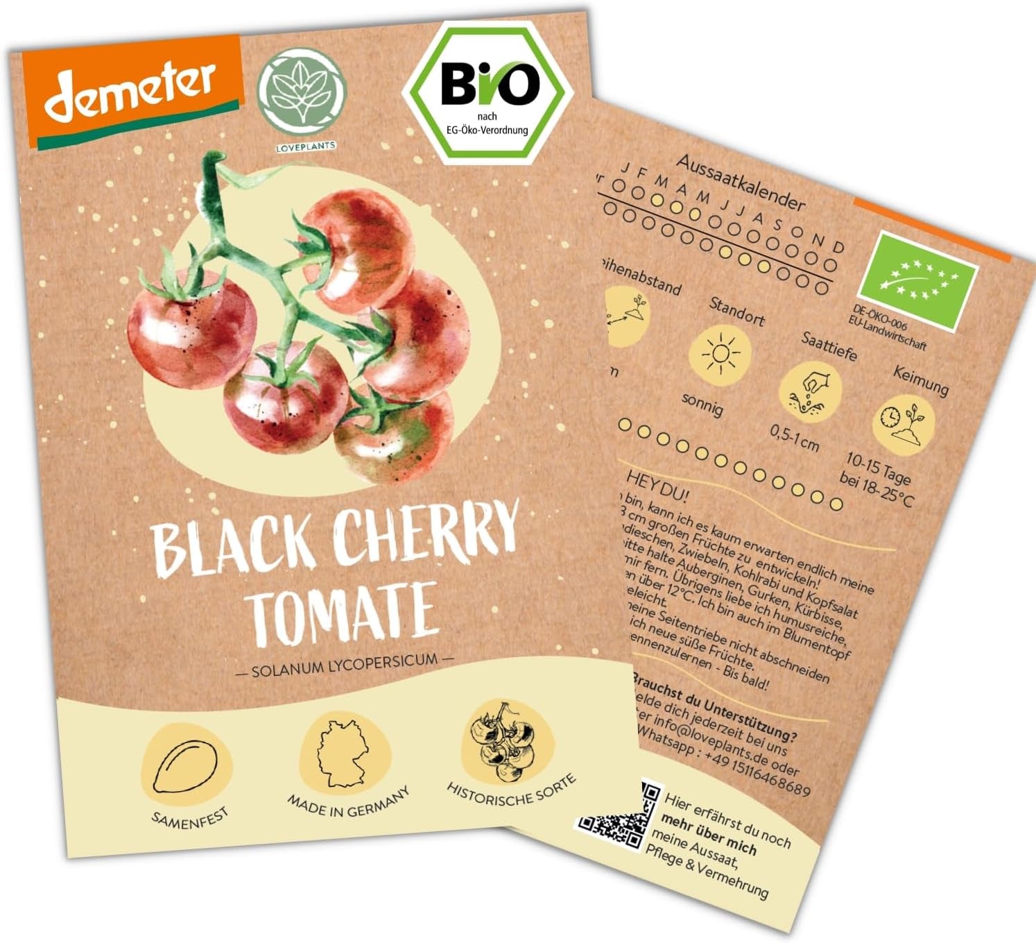 Semi di cetriolo messicano mini biologici, 10 semi di cetriolo snack, alto tasso di germinazione, certificati Demeter e impollinati aperta | LOVEPLANTS Semi di ortaggi per aiuola rialzata da giardino sul balcone - Varietà di ortaggi cimelio