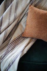 Toison D'Or ad angolo, 240 X 260 Cm, Bianco/Melanzana/Bizet Piumini e trapunte Naty Shop