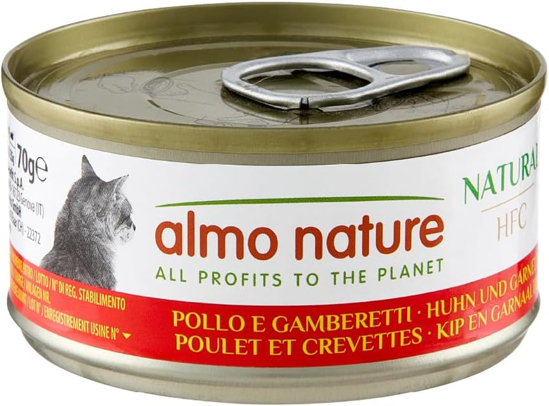 Almo Nature HFC Hrană umedă naturală pentru pisici - Rețete asortate cu pui - 6 x 70g