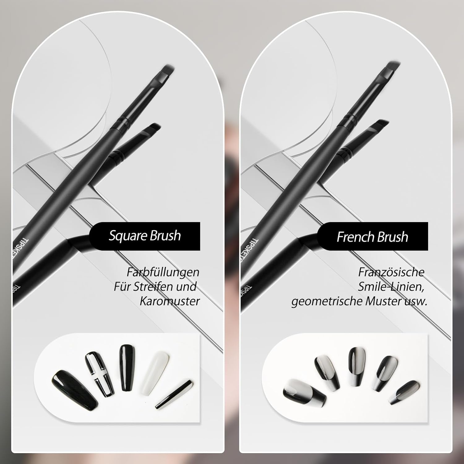 Nagel Pinsel 8 Stück Pinsel Für Gelnägel,Nageldesign Gel Pinsel Dotting Painting Line Pen Für Nagellack Gel Acryl Nagel Pinsel Nailart Kit Acryl Pinsel Fineliner Nägel Selber Machen