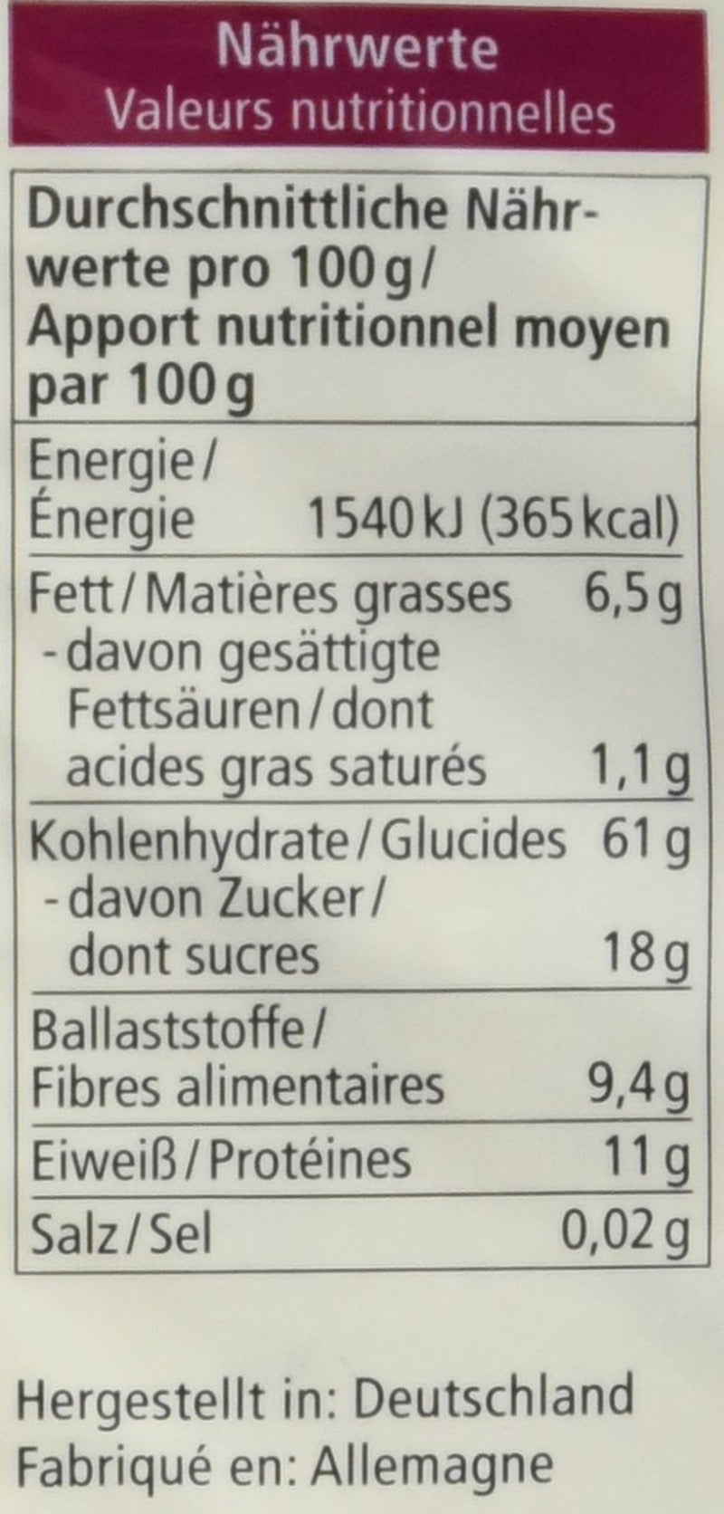 Muesli biologico ai frutti di bosco, 750g