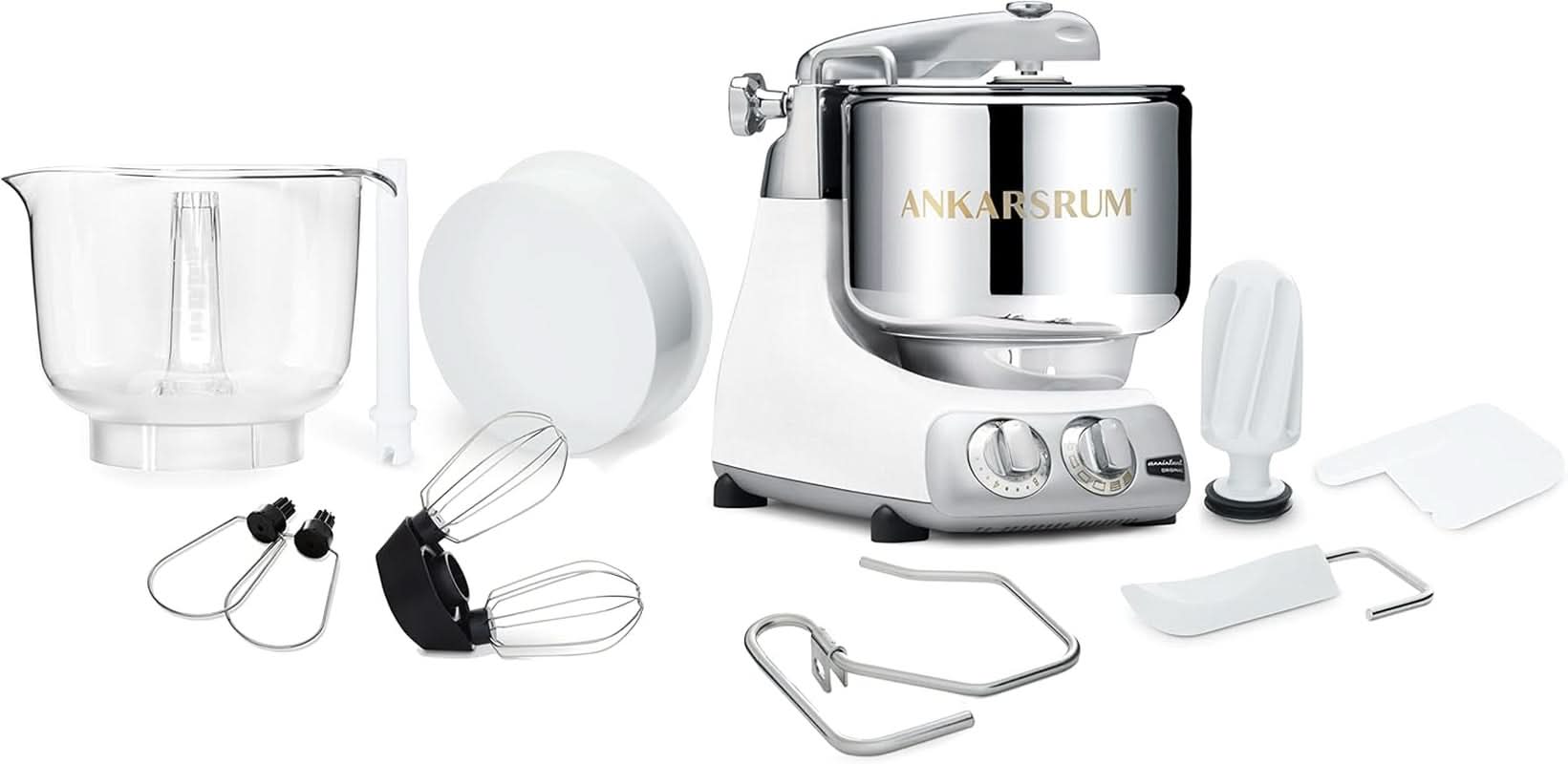 Ankarsrum - Assistente Macchina da cucina base originale Crema AKM6230MW Mineral White Madre e bambino Naty Shop
