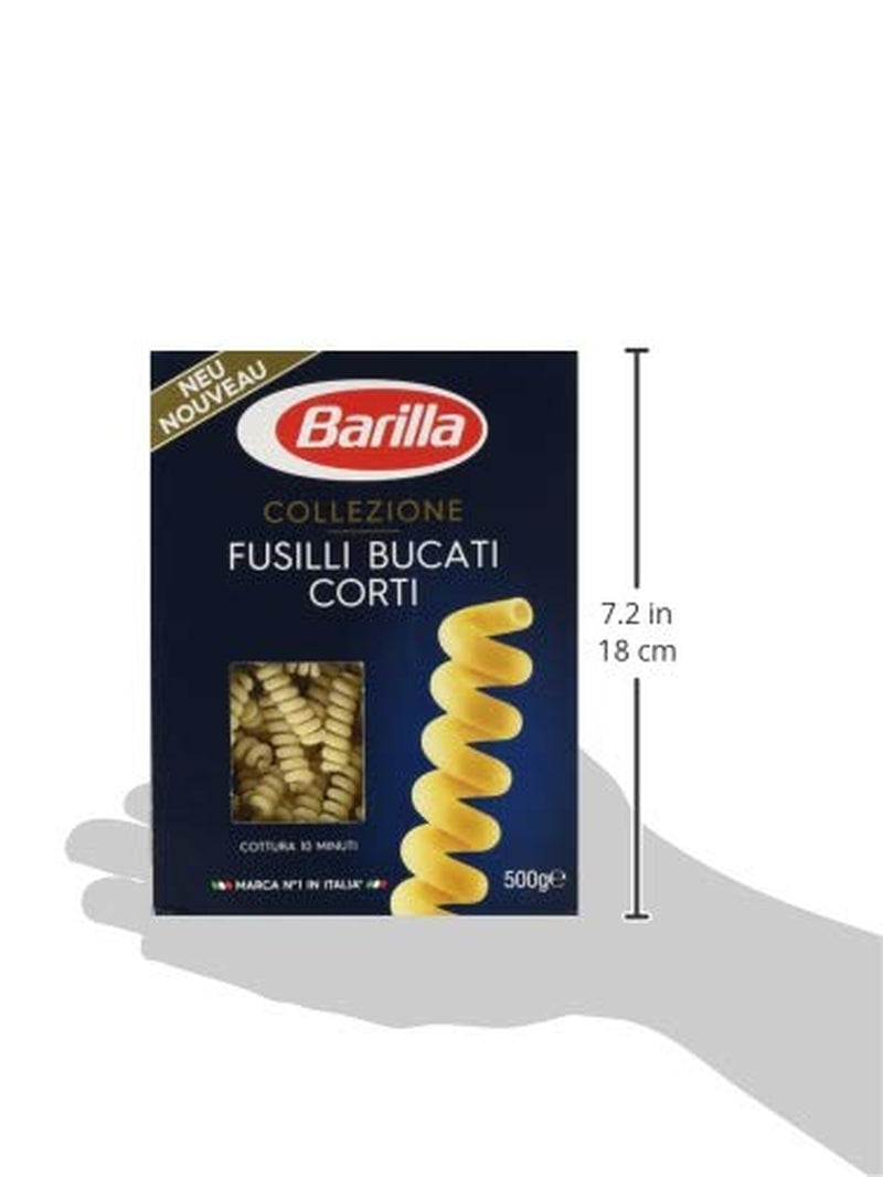 Pasta Barilla Collezione Fusilli Pezzi Corti, (1 x 500 g)