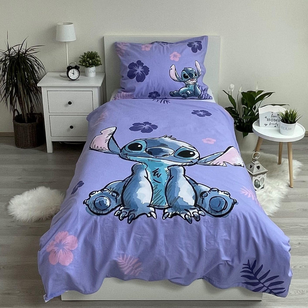 Lenjerie de pat pentru copii din 2 piese Lilo și Stitch, 100 % bumbac Lenjerie de pat - copii Naty Shop