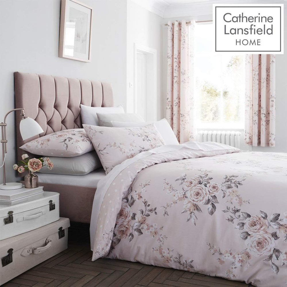 Catherine Lansfield Copriletto Canterbury, facile manutenzione, Blush, copriletto - 220X230Cm Letti e coperte Catherine Lansfield