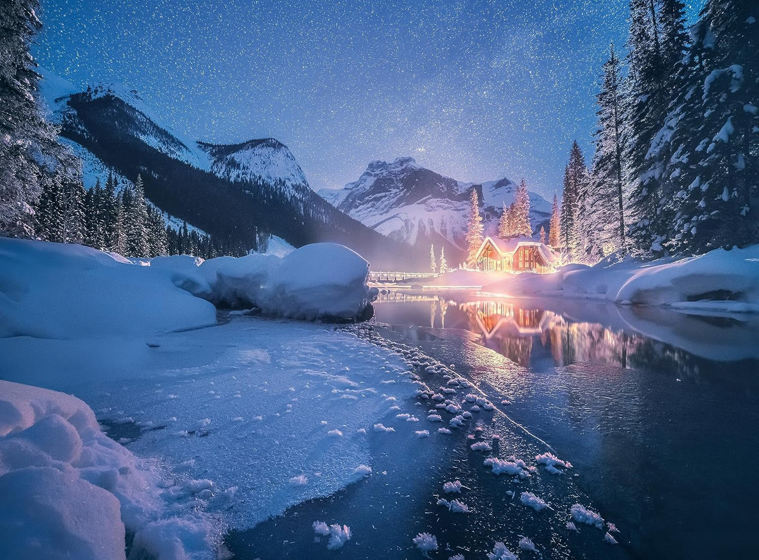 Ravensburger Puzzle - 4 Seasons - 4X 500 piese puzzle jigsaw pentru adulți și copii cu vârsta de peste 12 ani Puzzle Naty Shop