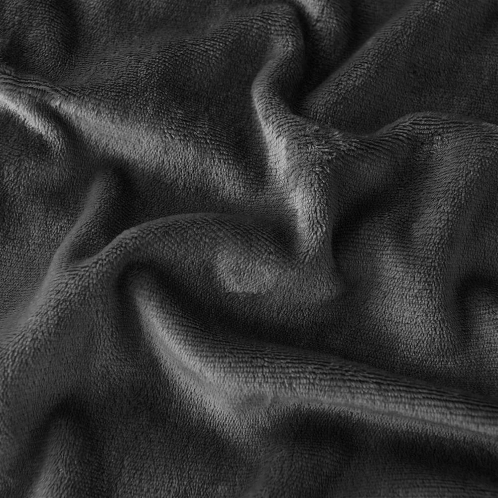Coperta accogliente 150X200 cm Coperta in pile nera Coperta Sherpa vivente Coperta per divano Coperta per divano Calda invernale morbida (Nero, 150X200 cm) Letti e coperte Good Nite