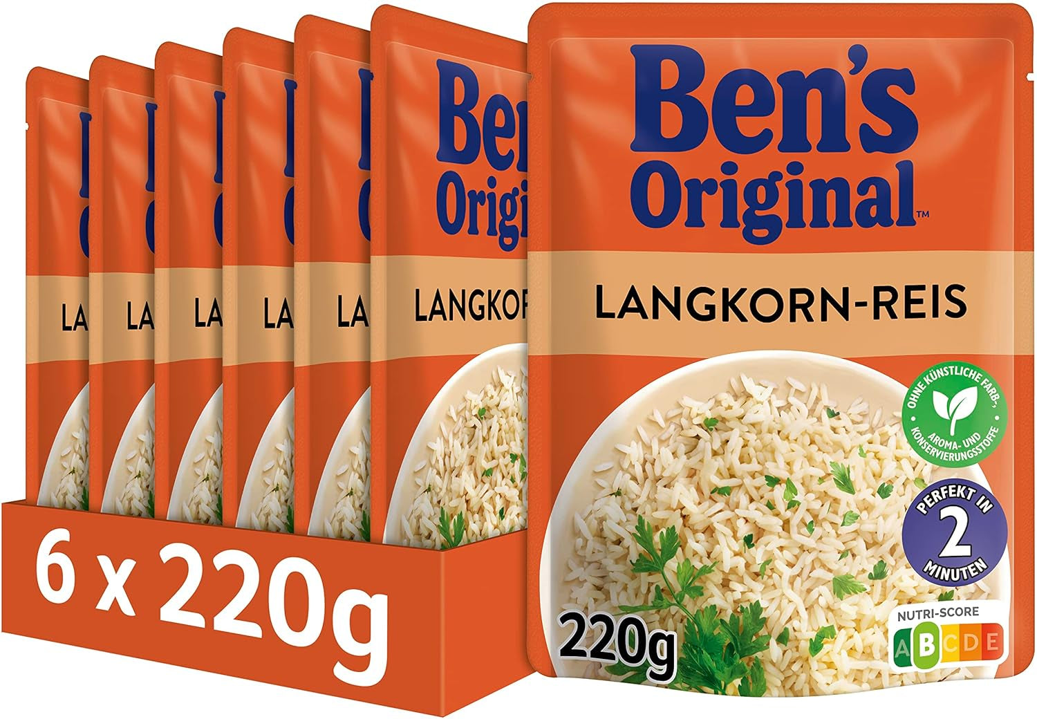 BEN'S ORIGINAL™ Riso Basmati Express 6 x 220 g