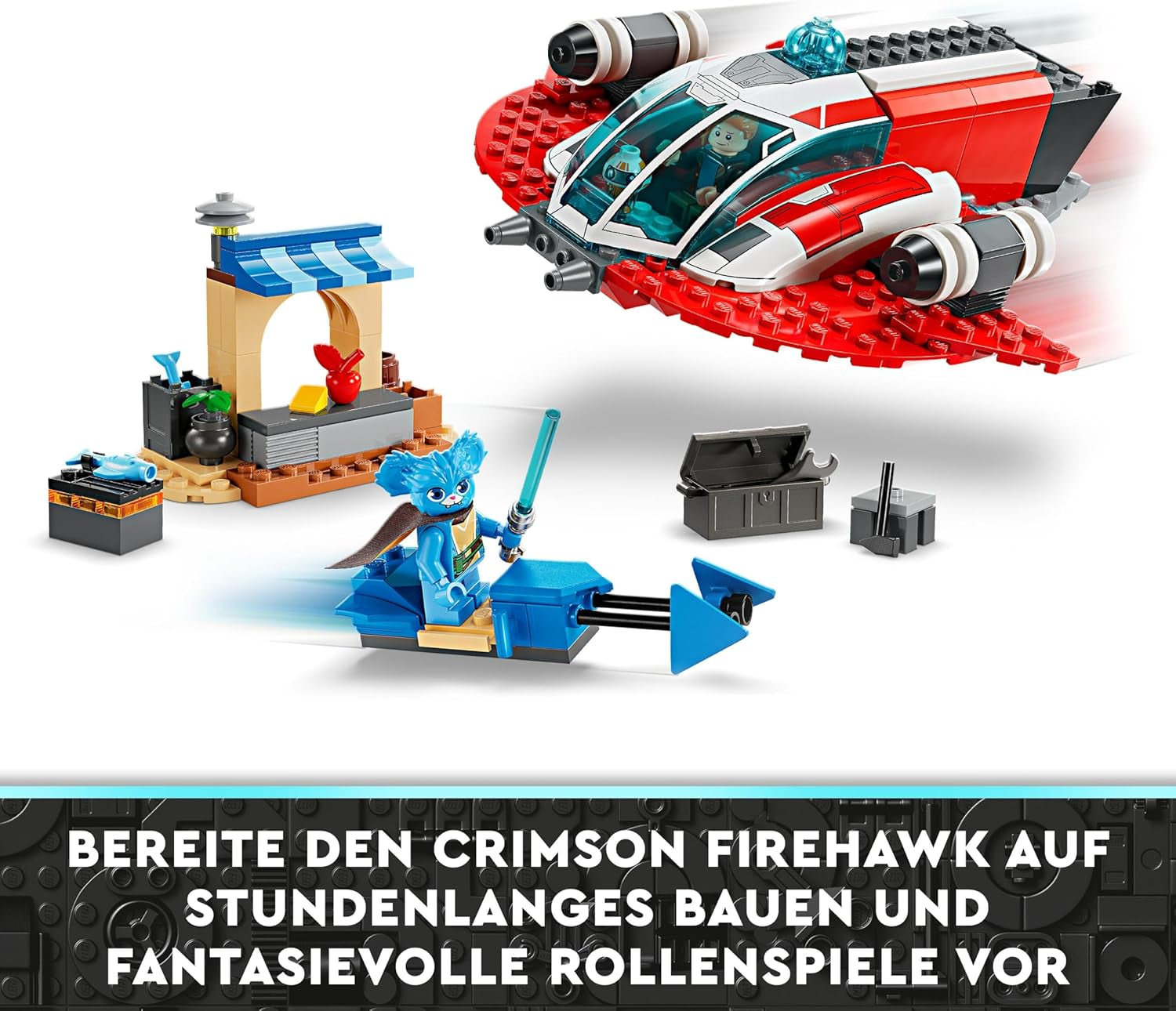 LEGO Star Wars: Le avventure del giovane Jedi Falco di fuoco cremisi, set iniziale per bambini con astronave costruibile, speeder bike e 3 personaggi, regalo per ragazzi e ragazze di 4 anni 75384 Set da costruzione Acquista dal negozio LEGO