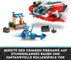 LEGO Star Wars: Le avventure del giovane Jedi Falco di fuoco cremisi, set iniziale per bambini con astronave costruibile, speeder bike e 3 personaggi, regalo per ragazzi e ragazze di 4 anni 75384 Set da costruzione Acquista dal negozio LEGO