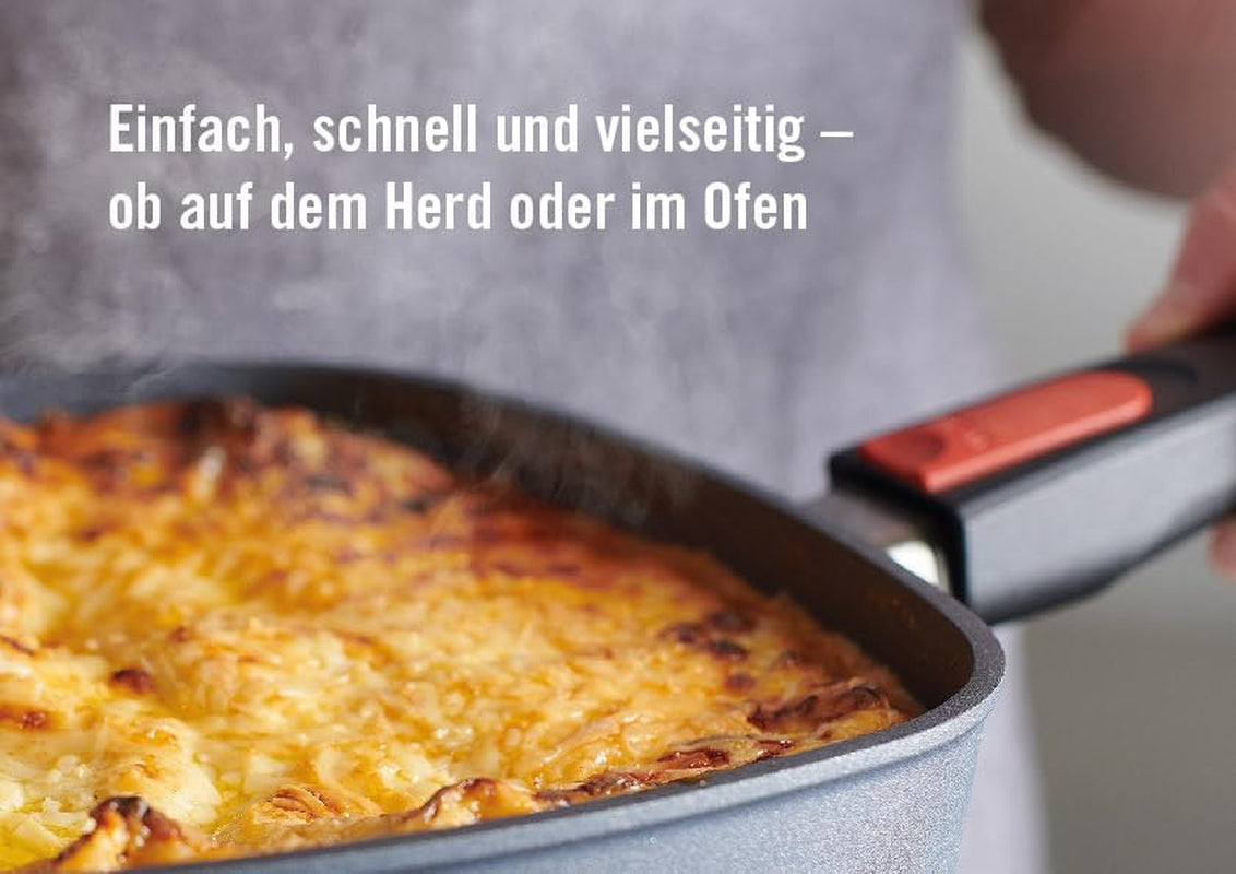 Padella piana Woll Diamond Lite - Induzione -, Ø 20 Cm, Altezza 5 Cm, Con manico removibile - Adatta a tutti i tipi di piano cottura, Fusione di alluminio, Rivestimento Antiaderente Pentole e Padelle Naty Shop