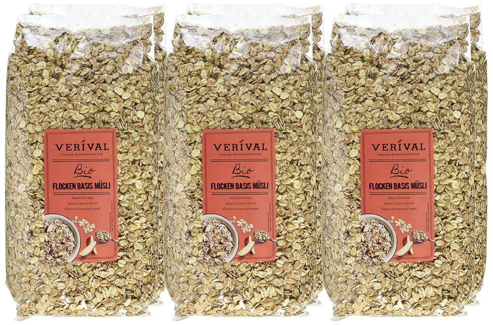 Base Muesli Verival Flakes - Biologico, Confezione da 6 (6 x 1 kg)