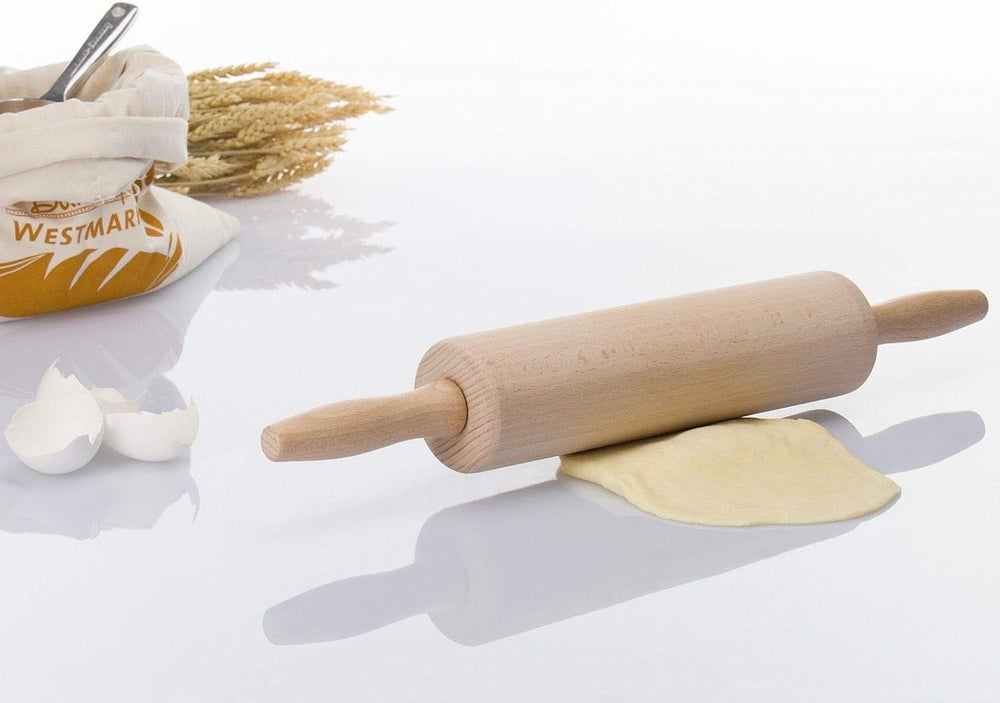 Westmark Teig-/Backrolle/Nudelholz, aus Buchenholz, Länge: 46 cm, Holz, Woody, Hellbraun, 30012270