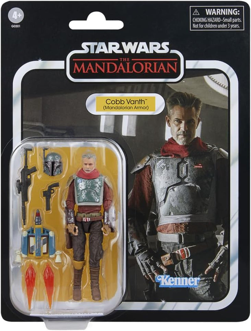 Star Wars Collezione Vintage Cobb Vanth (Armatura Mandaloriana), Action Figure Deluxe Zu Mandalorian, Scala 9,5 cm Action figures Naty Shop