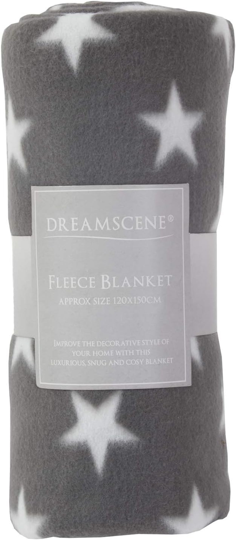 DREAMSCENE comoda coperta soffice coperta in pile - coperta da soggiorno calda invernale morbida, coperta per divano, coperta per divano, morbida coperta per bambini, soggiorno e morbide coperte 120X150Cm, coperta per divano stelle grigie Letti e coperte Besuche den DREAMSCENE-Store