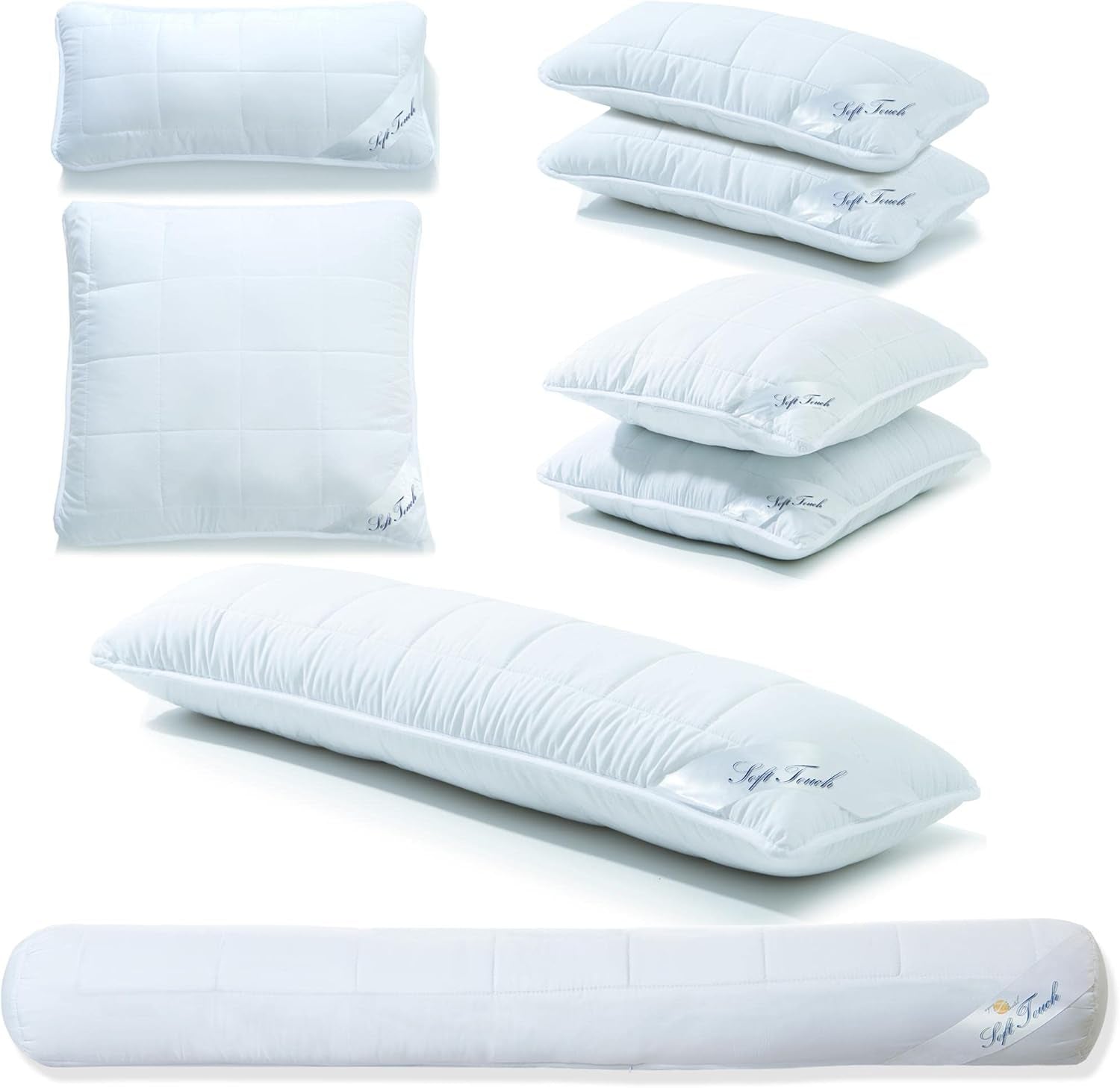 Pernă laterală de dormit 40 X 145 Cm închidere cu fermoar pernă de îngrijire 1500G Reglare climatică Oeko-Tex Perne standard Naty Shop