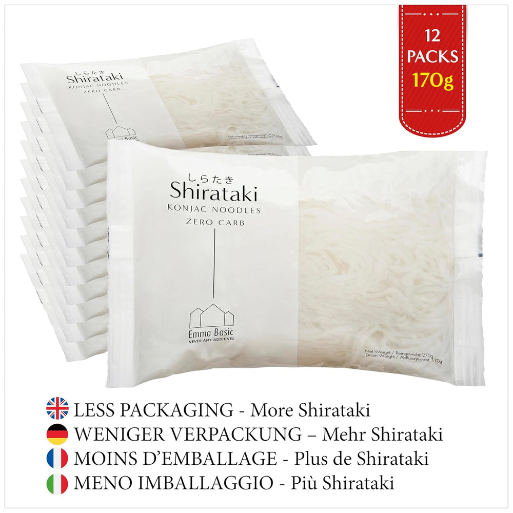 - Tagliatelle Shirataki Konjac 12x270g | Vegano | Senza glutine