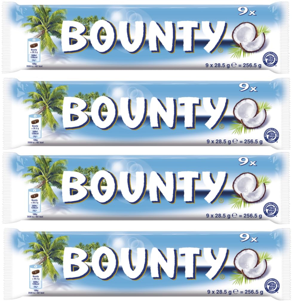 Barrette di cioccolato Bounty | Cocco e Cioccolato | Varie dimensioni delle confezioni