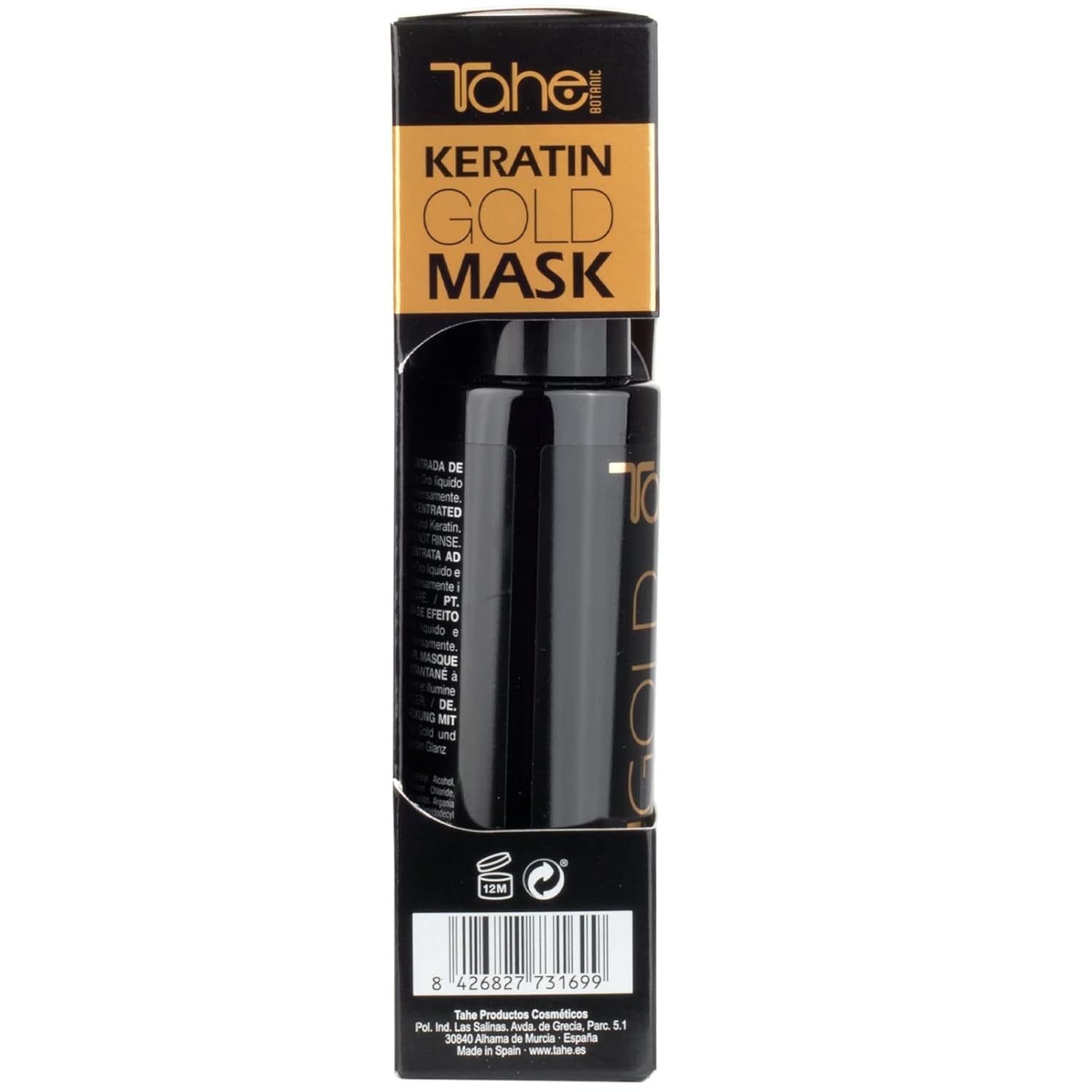 Keratin Gold Mask Mască de păr concentrată instant cu aur lichid și keratină,125 ml Masca de par Naty Shop