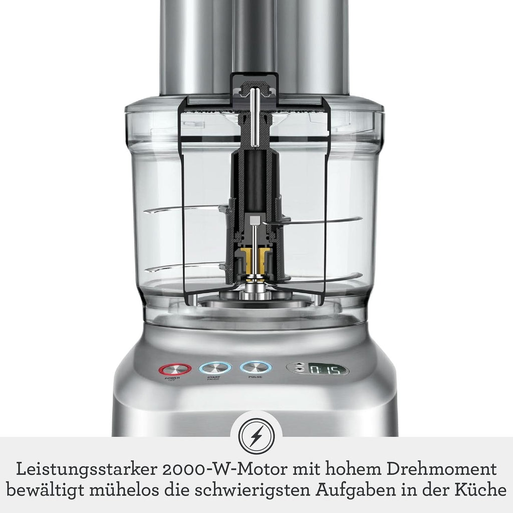 Sage Appliances SFP820 the Kitchen Wizz Peel Und Dice, Küchenmaschine, 2000 Watt Mama si Copilul Naty Shop