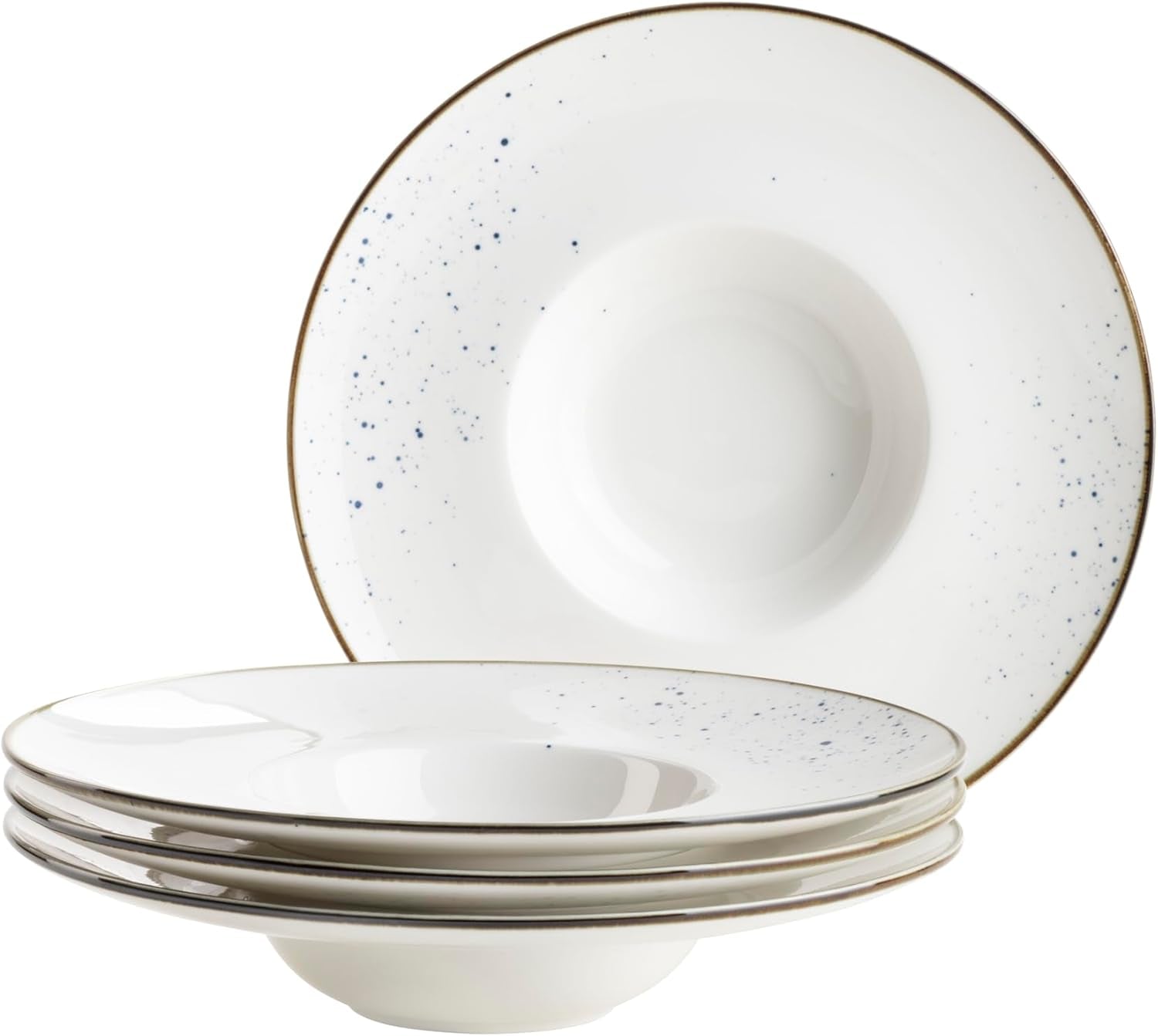 MÄSER Serie Pintar, Servizio da tavola di alta qualità per 4 persone, servizio combinato da 16 pezzi Set di stoviglie Naty Shop Blue Gourmet set di piatti