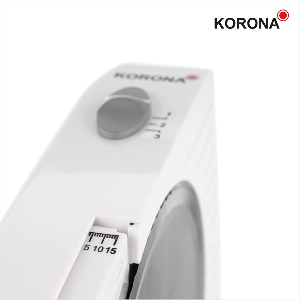 Korona 25500 Affettatrice multifunzione, larghezza di taglio regolabile, lama in acciaio inox Grattugie e Affettatrici Naty Shop
