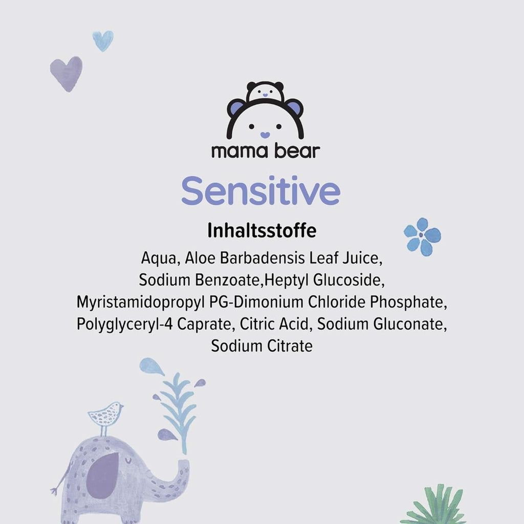 Șervețele sensibile pentru bebeluși Mama Bear, fără parfum Naty Shop