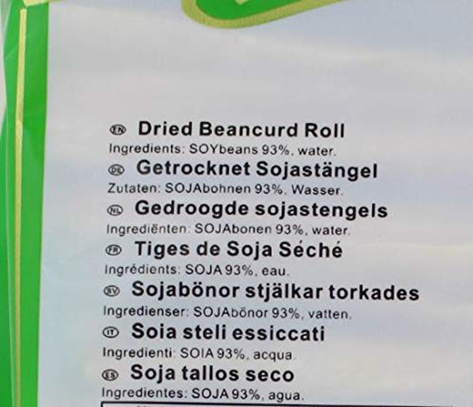- Rotolo di soia secca (1 x 300 g)
