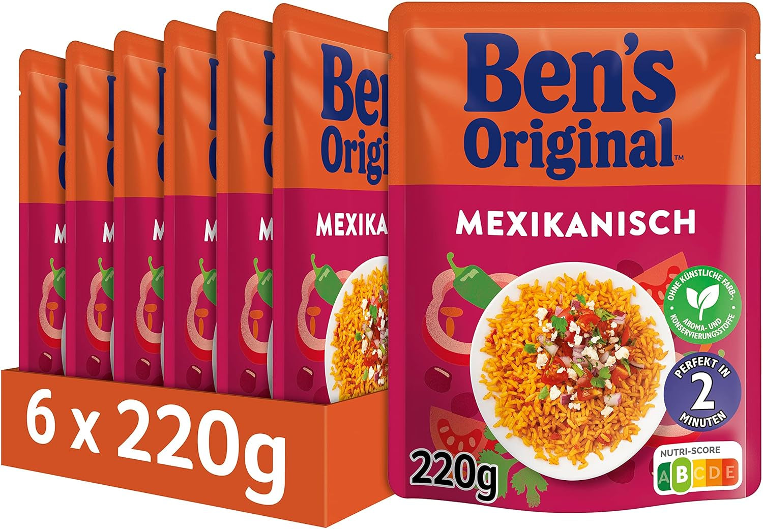 BEN'S ORIGINAL™ Riso espresso messicano 6 x 220 g