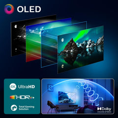 Televizor inteligent OLED 4K Philips Ambilight 48OLED760 - ecran de 48 de inci cu motor P5 AI Perfect Picture, Ultra HD, sistem de operare Titan, Dolby Vision și sunet Atmos - Funcționează cu Alexa și Google Assistant