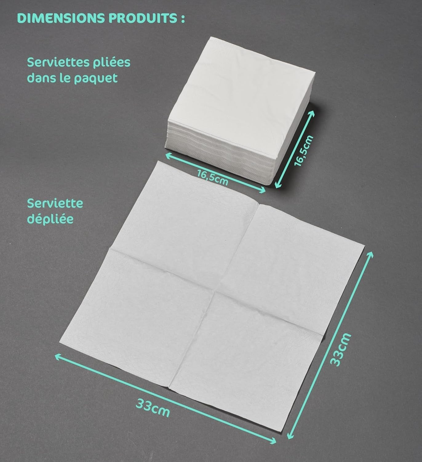 50 șervețele din vată 33 X 33 Cm, 2 straturi, FSC, celuloză, fucsia, 33 X 33 Cm