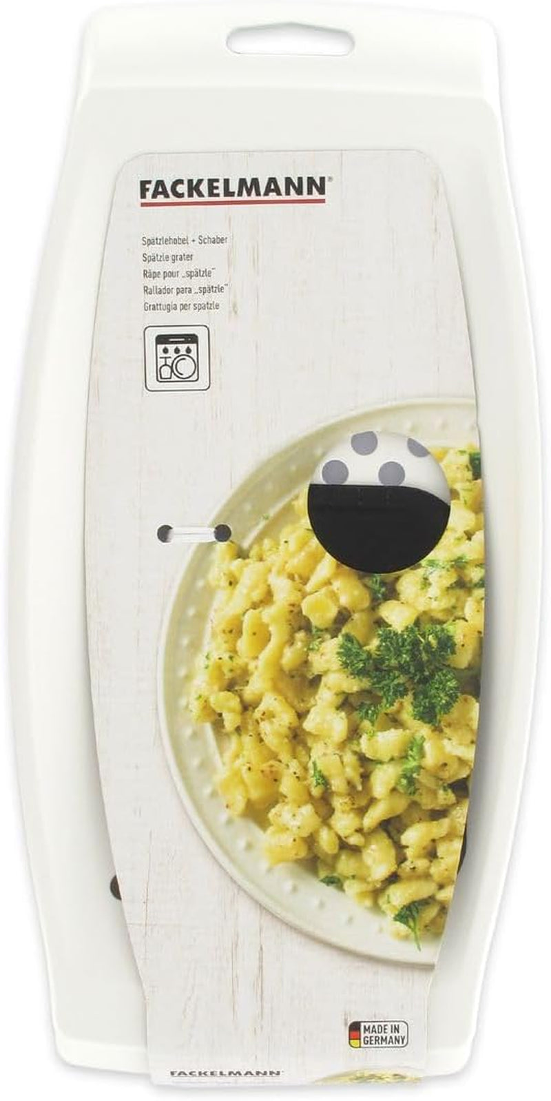 Grattugia Fackelmann Spaetzle con raschietto per impasto Peeler Naty Shop