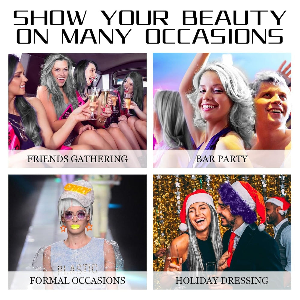 Vopsea de păr gri, vopsea de păr gri-argintiu, ceară de păr temporară, unisex - acoperire gri, hrănitoare, cremă, ceară, 1 mililitru, 1 buc Vopsea pentru par Naty Shop