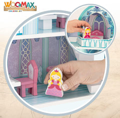 Colorbaby WOOMAX 49314 - Încuietoare din lemn 37 X 15 X 53,5 Cm +3A Casute de papusi Naty Shop