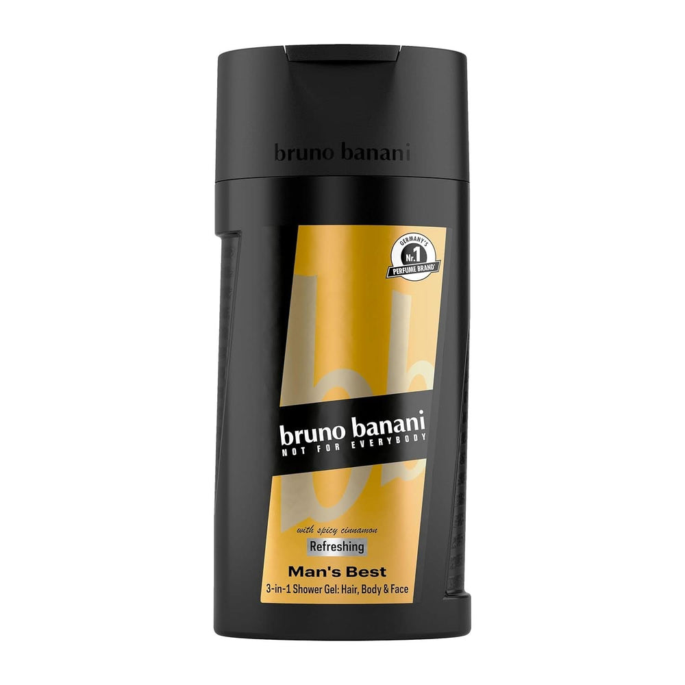 Bruno Banani Loyal Man Gel doccia 3 in 1 per corpo, capelli e viso, uomo, 250 ml Doccia e bagno Naty Shop 250 ml Pepe rosa