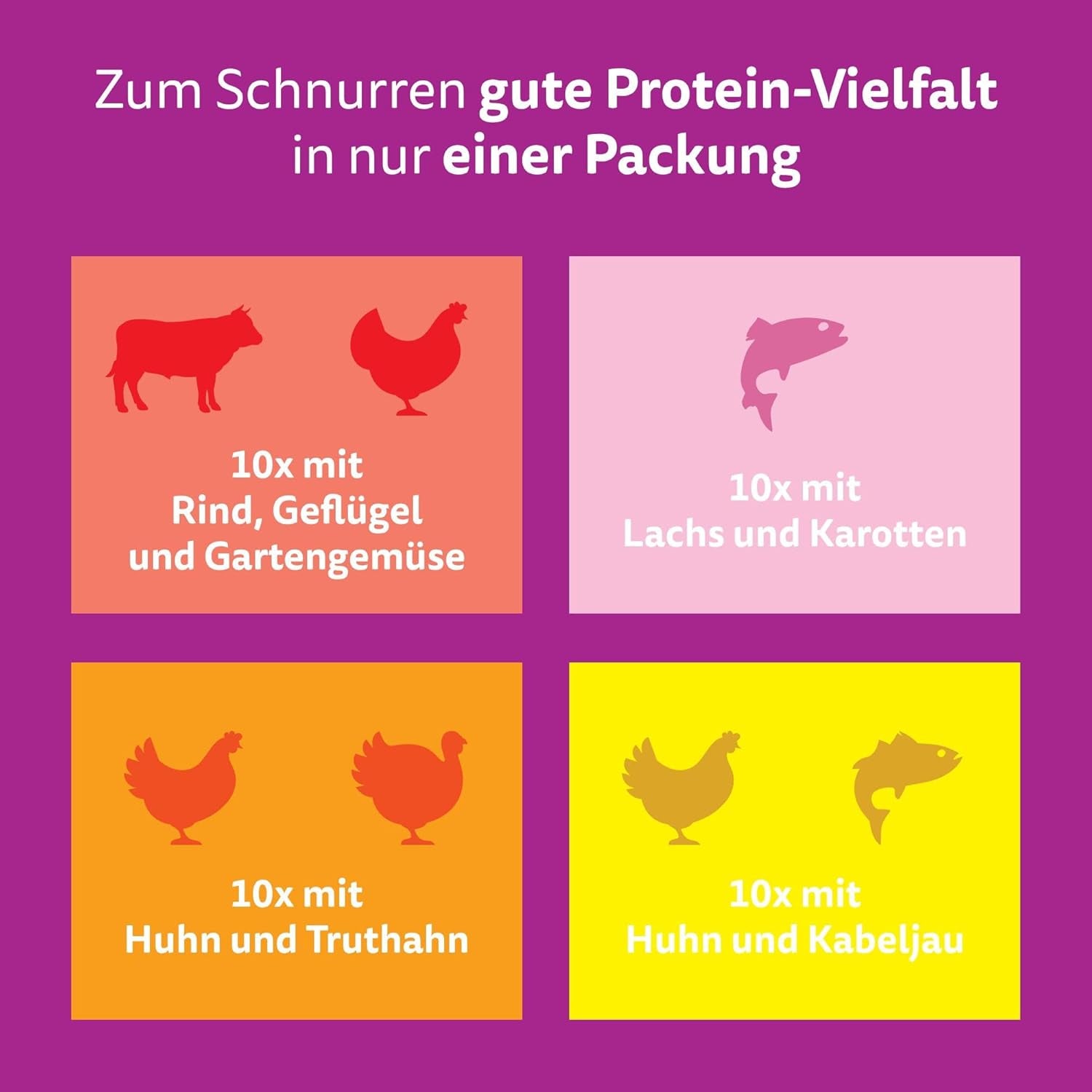 WHISKAS TASTY MIX Nassfutter in Sauce für Katzen 40 x 85g Chef’s Choice