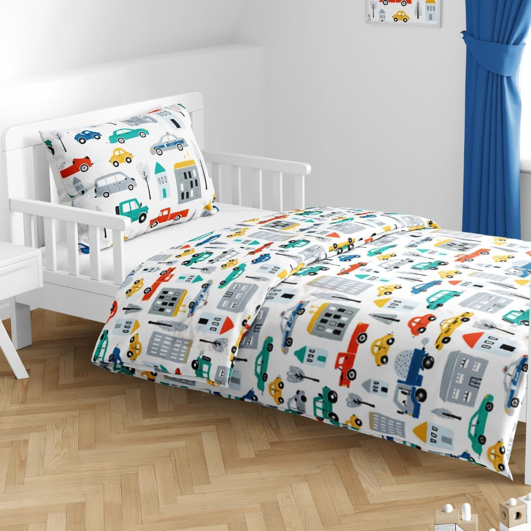 Biancheria da letto per ragazzi, motivi vari, 100% cotone Biancheria da letto - bambini Naty Shop Auto