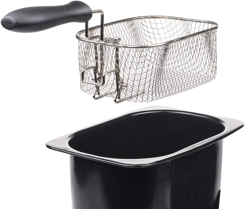Friggitrice Tristar in acciaio inox - Con capacità di 2 litri, funzione zona fredda e termostato regolabile fino a 190°C, FR-6919, argento Elettrodomestici Naty Shop