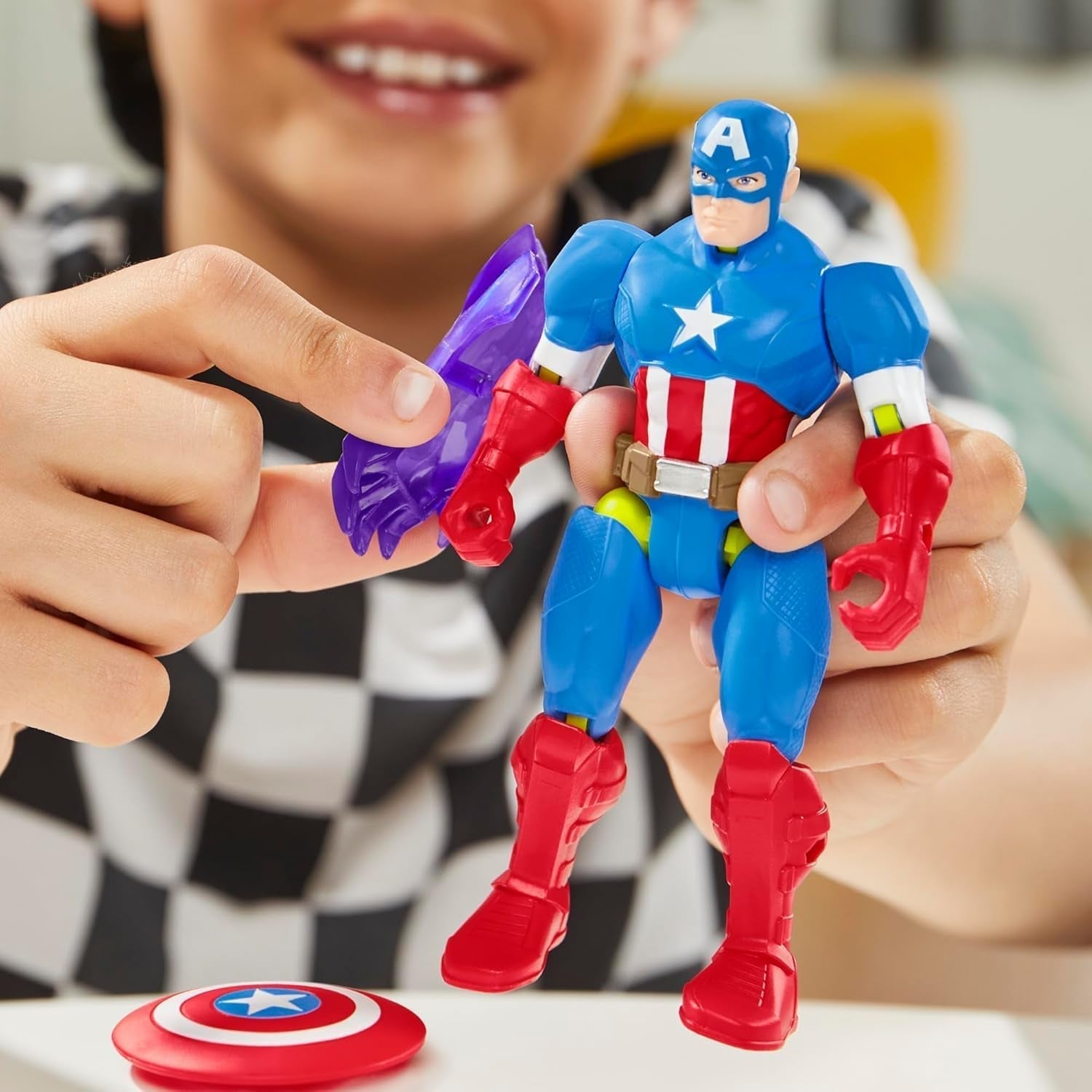 Mixmashers Marvel Captain America Avengers Mix-And-Match Action Figure & Accesorii Action figures Naty Shop