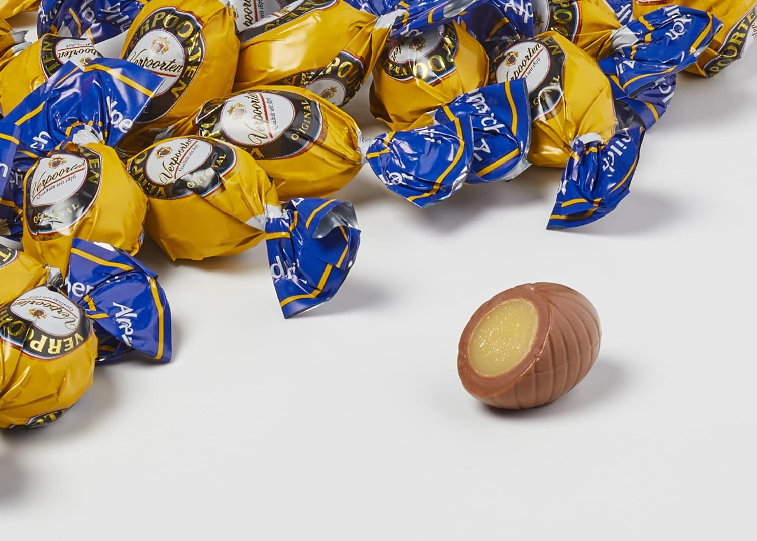 RCP Verpoorten Minis, Tartufi Allo Zabaione, Cioccolato Al Latte Alpino, Ripieno Liquido, Contiene Alcool, Ottimo Regalo, 110g (Confezione da 2)