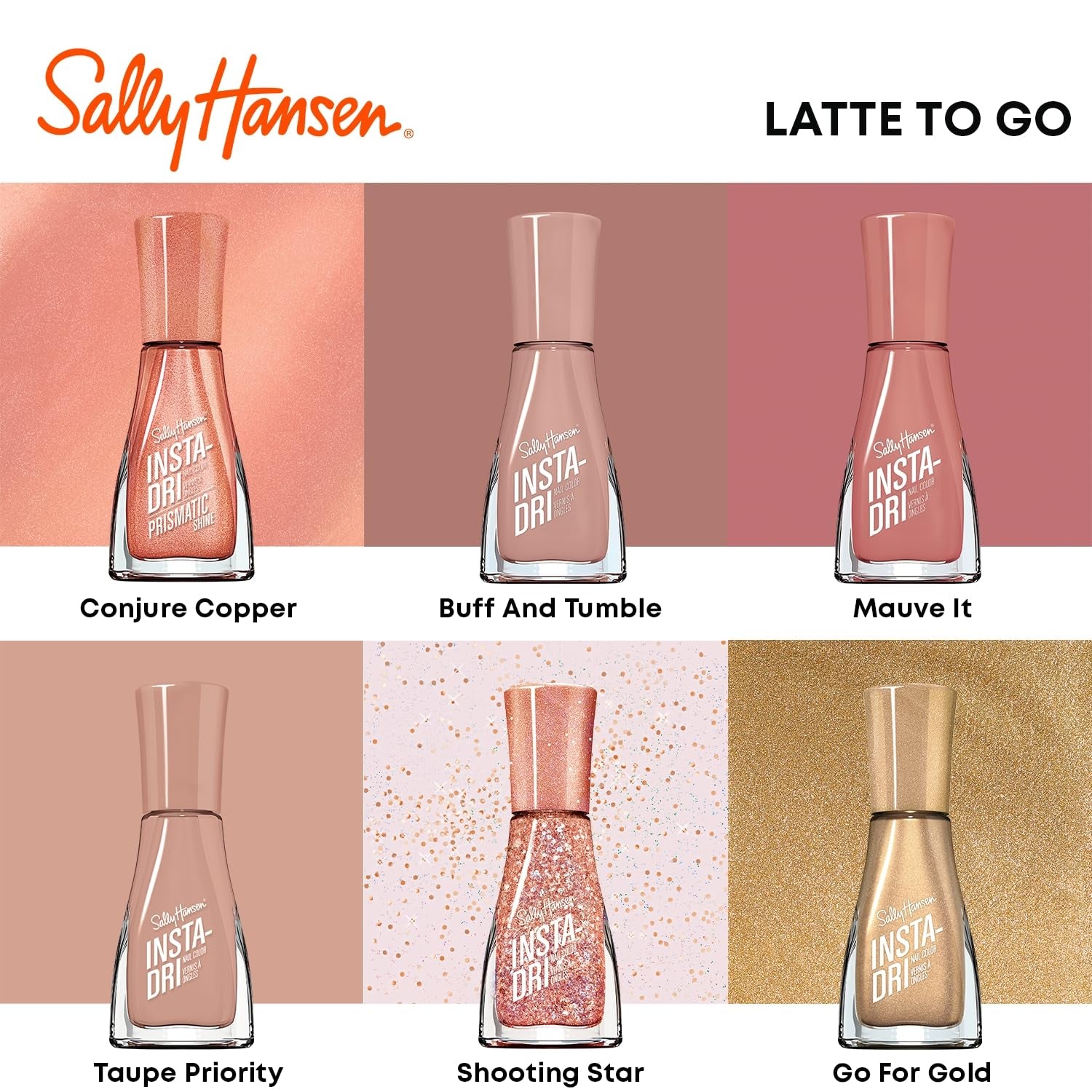 Smalto per unghie Insta-Dri, asciugatura rapida, effetto manicure professionale a lunga durata, 9,17 ml, 133 in un lampo