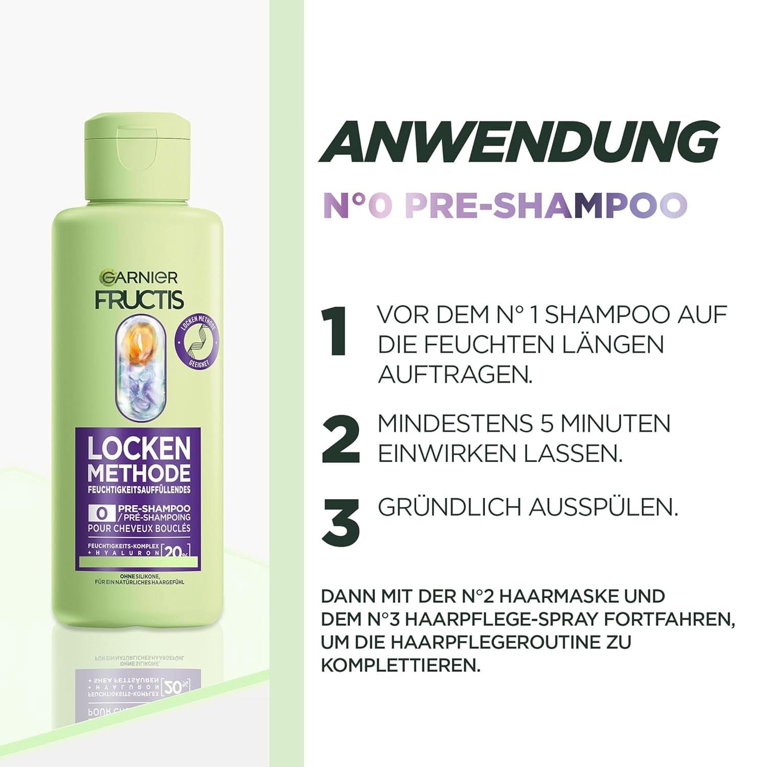 Garnier pre-shampoo idratante per tutti i tipi di ricci, 200 ml Doccia e Bagno Naty Shop