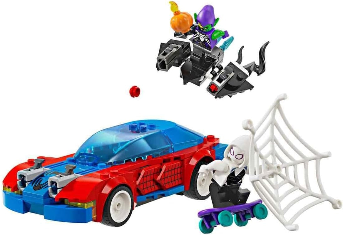 LEGO Marvel Spider-Man Auto da corsa e Venom Green Goblin, Gioco di ruolo Spidey con personaggi di supereroi e auto costruibile, regalo per bambini, ragazzi e ragazze di 7 anni 76279 Set di costruzione Beuche den LEGO-Store