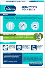 Dr. Beckmann Fest Salviette, Active-White, 15 salviette Detersivi per bucato Naty Shop