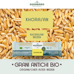 Spaghetti Biologici n. 5 - 500g di grano Khorasan – Grano antico, ricco di proteine, coltivato 100% italiano – Versatile in cucina e ricco di nutrienti