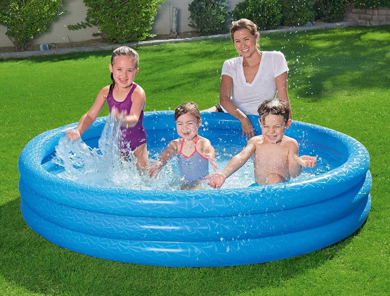 Piscina per bambini Bestway Classic, colori assortiti, 51027-17 183 x 183 x 33 cm, multicolore