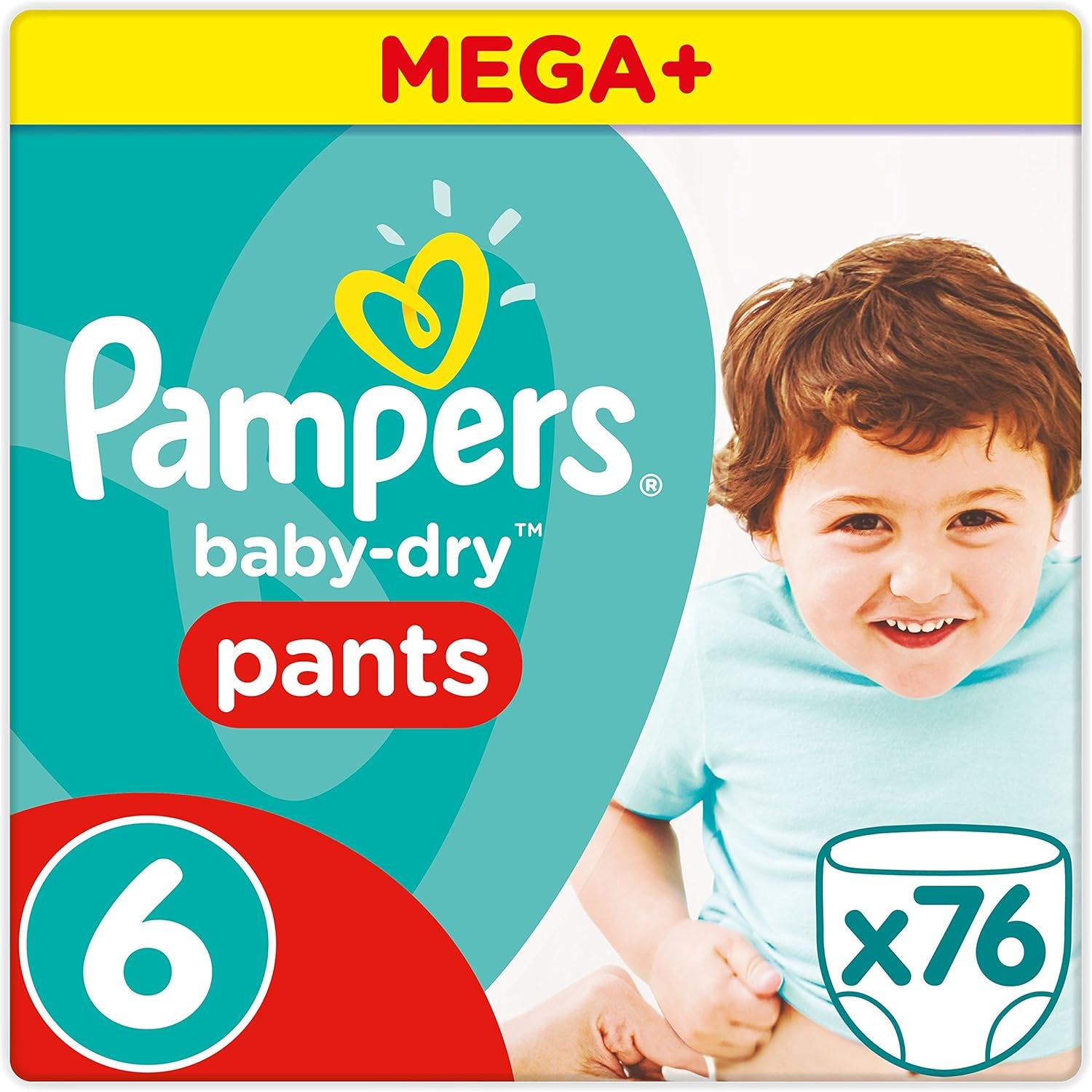Pampers (vecchia versione), mutandine, taglia 4, 9 kg-15 kg, confezione da tre (1 x 88 pannolini)