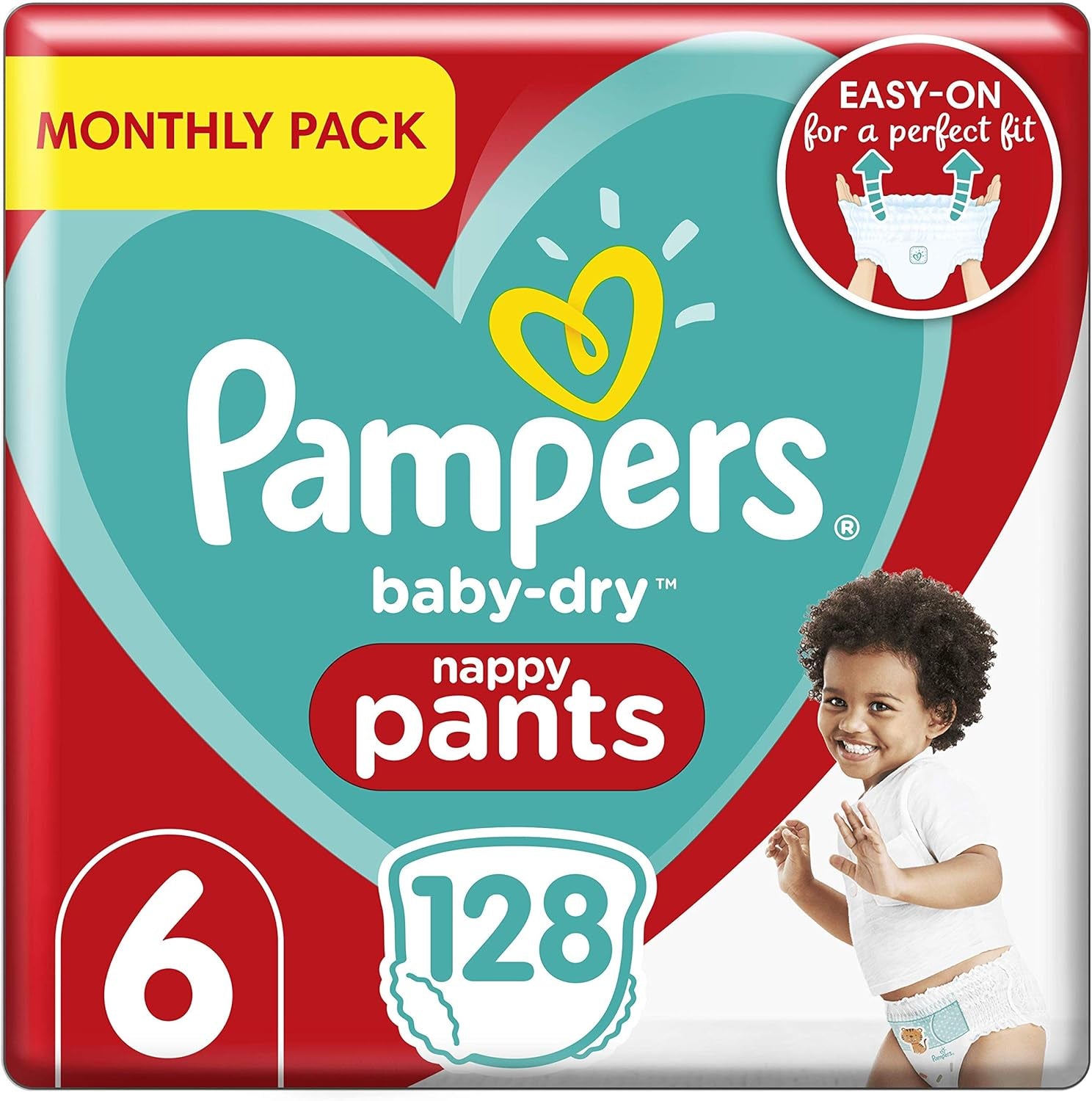 Pampers (vecchia versione), mutandine, taglia 4, 9 kg-15 kg, confezione da tre (1 x 88 pannolini)