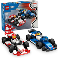 Auto da corsa F1 Williams e Haas F1 LEGO City - Giocattolo di Formula 1 con auto costruibili e 2 minifigure di piloti da corsa - Piccole idee regalo per ragazzi e ragazze a partire da 4 anni 60464 Set da costruzione Beuche den LEGO-Store Titolo predefinito