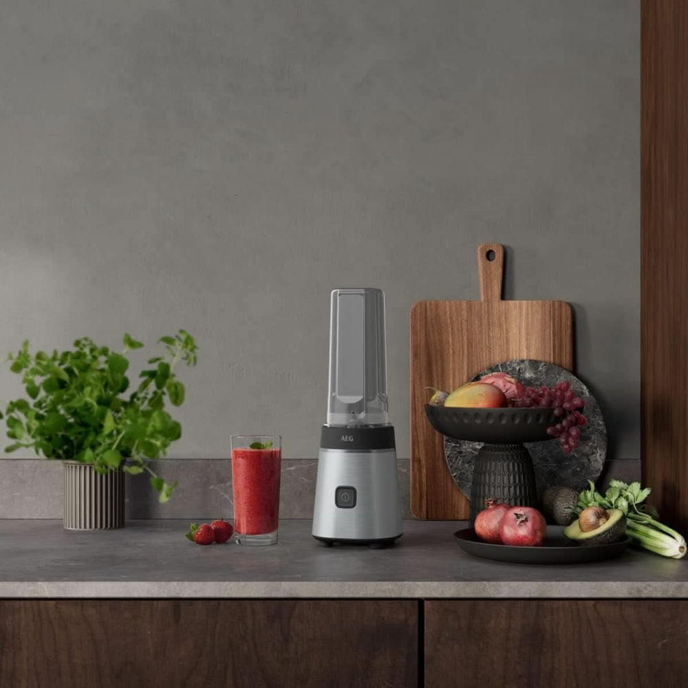Frullatore da cucina AEG SB3-1-2S, 300 W, 2 livelli di velocità, tazza portatile Mamma e Bambino Naty Shop